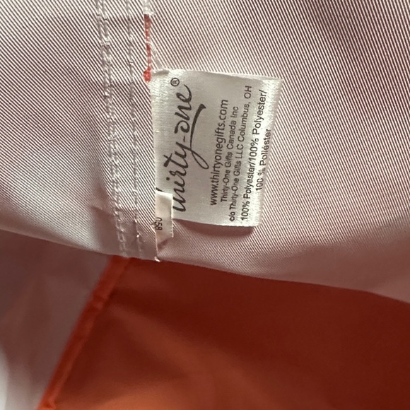 Thirty-One Orange Tote with White Crab Design - Picture 2 of 6